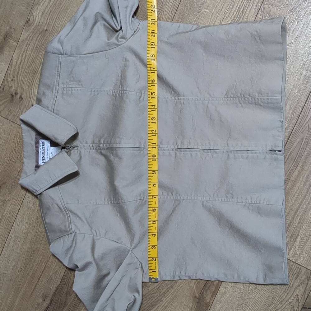 Pendleton Light Brown Zip Front Women's Jacket Bl… - image 4